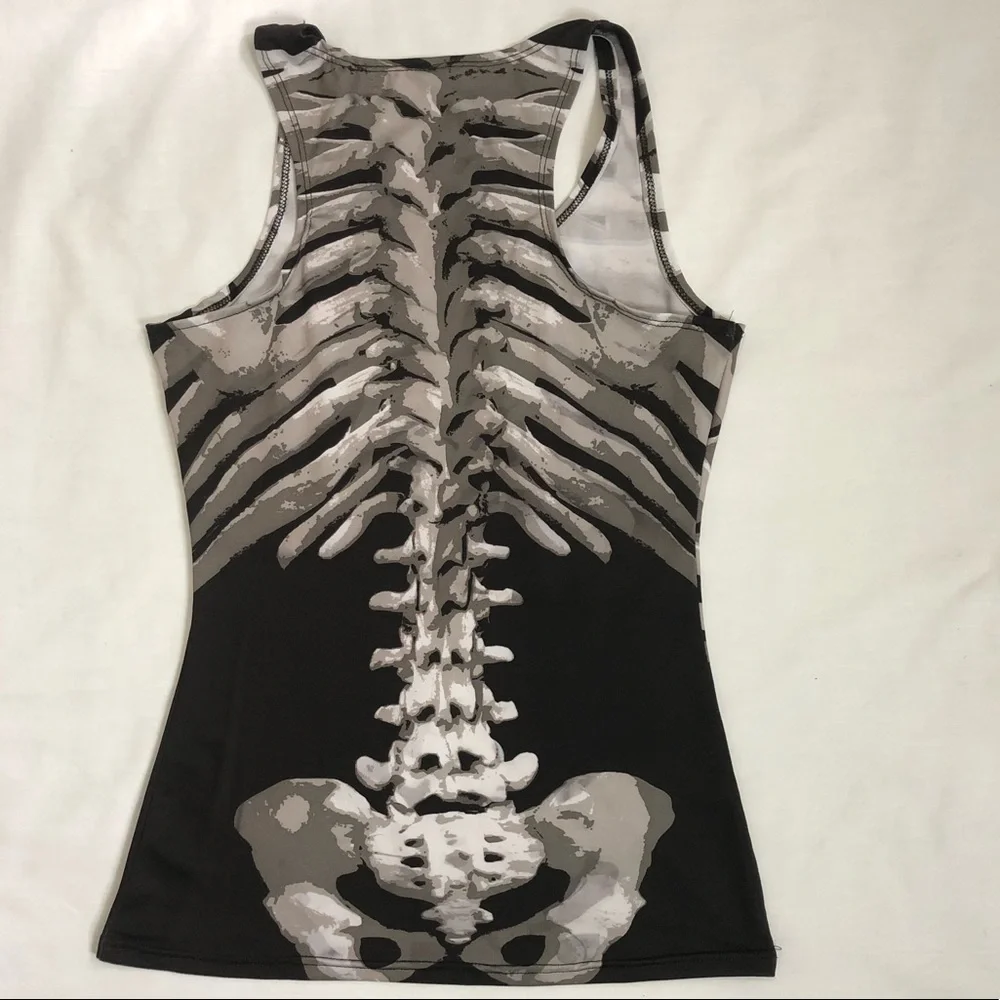 Skeleton woman’s spandex tank top - Picture 7 of 9
